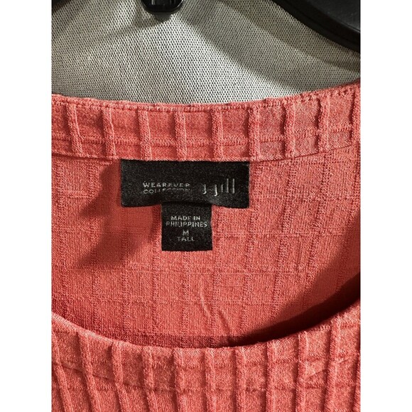 Bundle Of 2 J. Jill Wearever Collection Top Size MT Pink Black Waffle Textured‎ - Picture 9 of 10